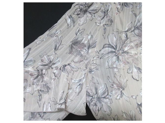 Autre Marque Nuance Blumenmuster Kleid Apuweiser-riche Beige - Ansicht 5