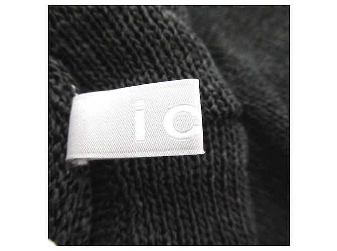 Autre Marque ICB 2-Wege Sommerstrickpullover Grau Anthrazitgrau - Ansicht 5