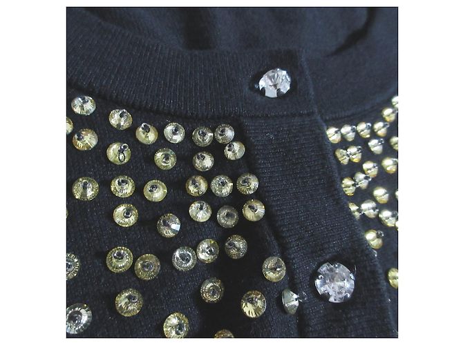 Cárdigan Bijou Embellecido de Kate Spade New York Negro - vista 5