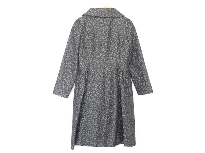 Autre Marque M'S GRACY Abrigo de Jacquard con Cinta Castaño Gris antracita - vista 2
