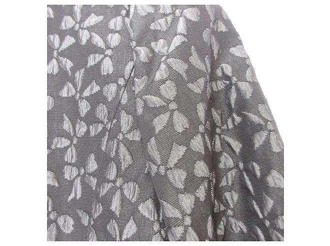 Autre Marque M'S GRACY Abrigo de Jacquard con Cinta Castaño Gris antracita - vista 3