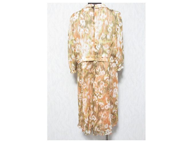 Autre Marque Chiffonkleid mit Blumenmuster von Pierre Cardin Pink - Ansicht 2