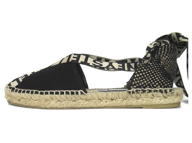 Stella Mc Cartney Sandali Espadrilles con Cinturino in Raso Stella McCartney Nero - vista 2