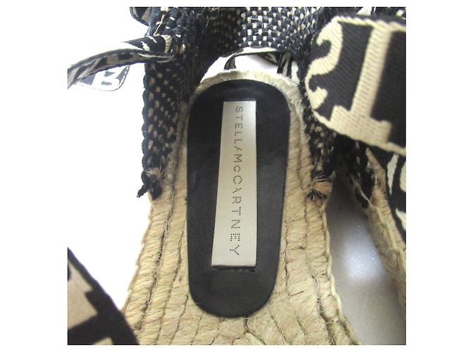 Stella Mc Cartney Sandali Espadrilles con Cinturino in Raso Stella McCartney Nero - vista 7