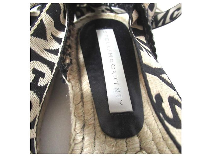 Stella Mc Cartney Sandali Espadrilles con Cinturino in Raso Stella McCartney Nero - vista 8