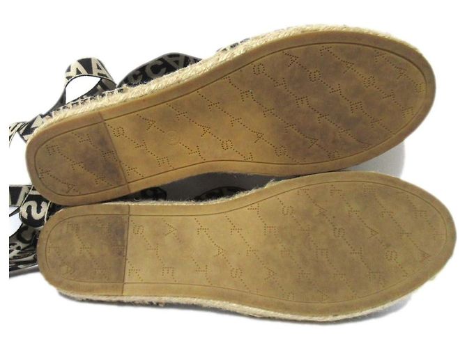 Stella Mc Cartney Sandali Espadrilles con Cinturino in Raso Stella McCartney Nero - vista 9