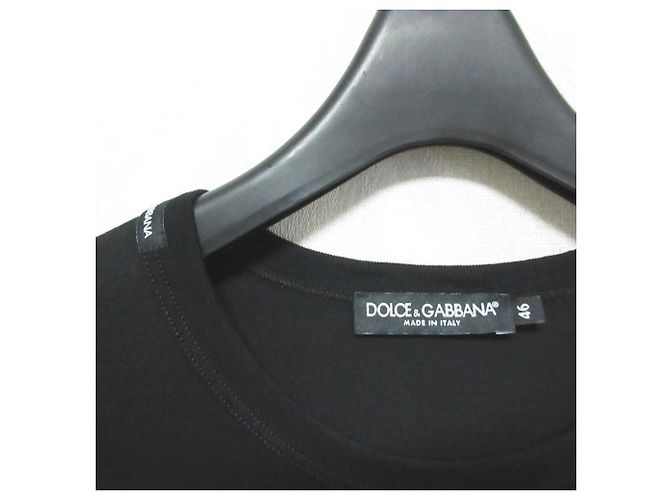 Dolce & Gabbana Camiseta de algodón bordada Abeja y Corona de Dolce&Gabbana Negro - vista 4