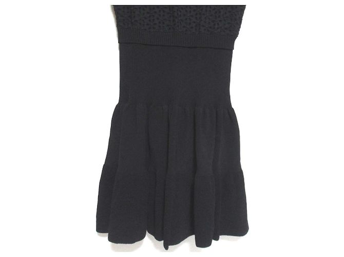 Strickkleid aus Spitze RED VALENTINO Schwarz - Ansicht 4