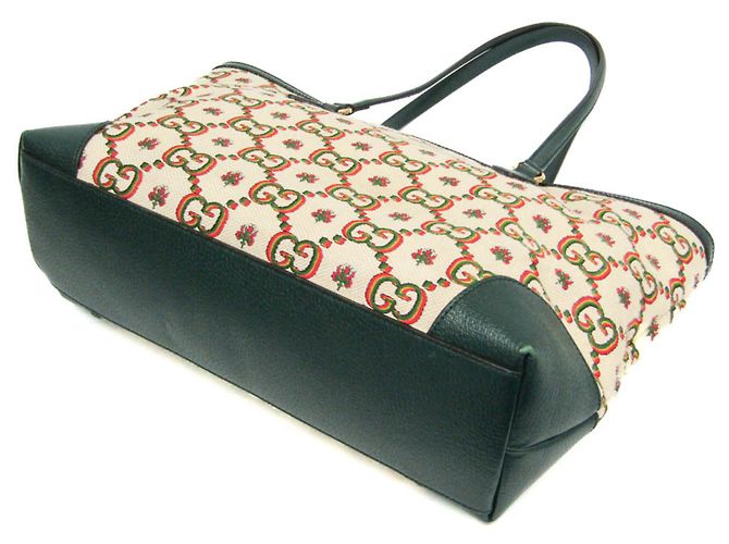 Borsa tote da donna Gucci 100° anniversario Beige Verde - vista 2