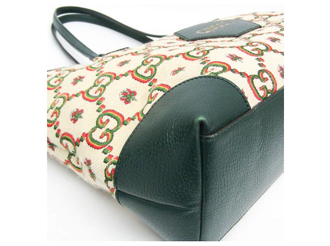 Borsa tote da donna Gucci 100° anniversario Beige Verde - vista 4