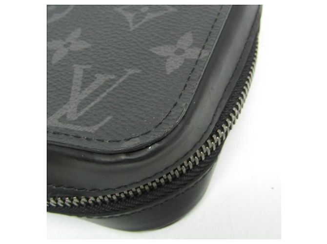 Louis Vuitton Monogram Eclipse Zippy XL Long Wallet Black - view 12