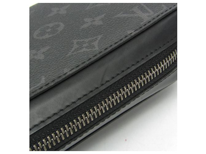 Louis Vuitton Monogram Eclipse Zippy XL Long Wallet Black - view 6