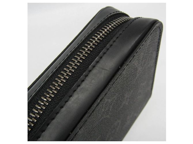 Louis Vuitton Monogram Eclipse Zippy XL Long Wallet Black - view 7