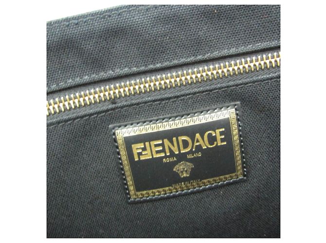 Fendace Tote Bag Fendi x Versace Schwarz Golden - Ansicht 13