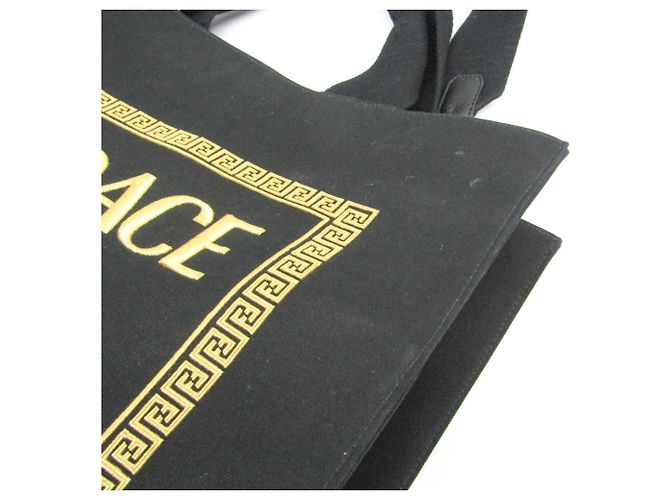 Fendace Tote Bag Fendi x Versace Schwarz Golden - Ansicht 8