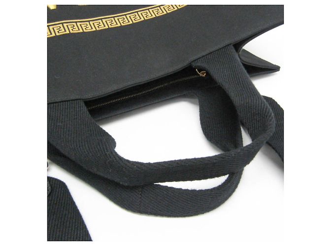 Fendace Tote Bag Fendi x Versace Schwarz Golden - Ansicht 9