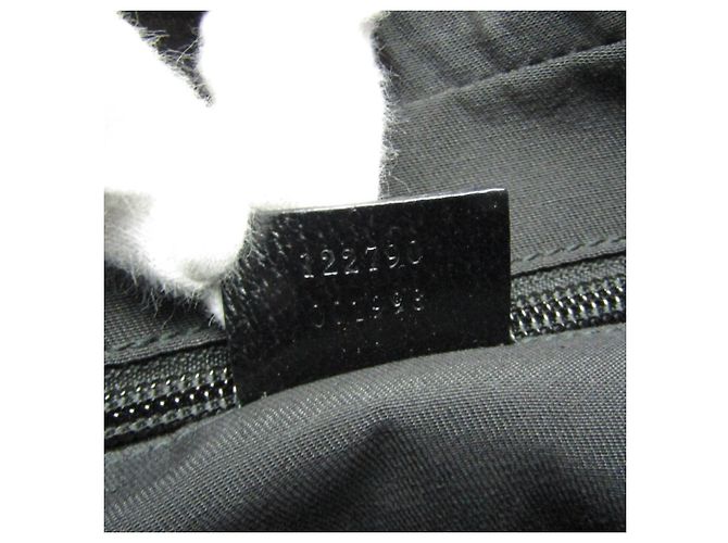 Borsa a Spalla in Tela GG e Pelle Gucci Nero - vista 13