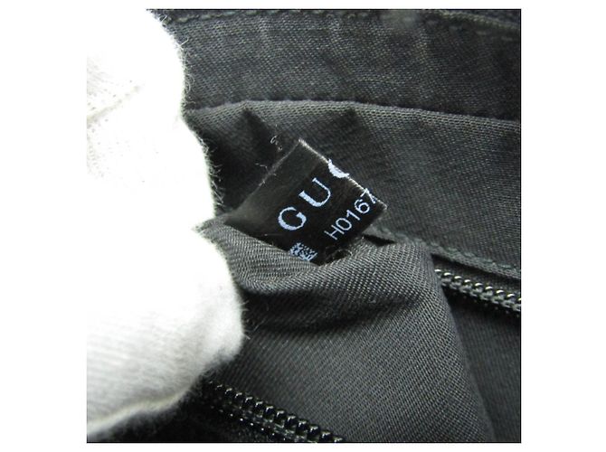 Borsa a Spalla in Tela GG e Pelle Gucci Nero - vista 14