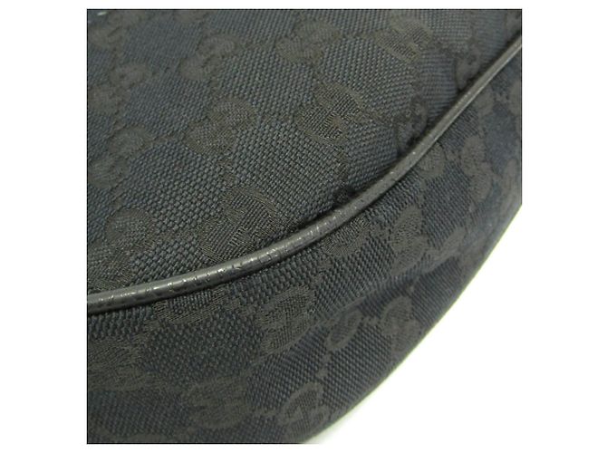Borsa a Spalla in Tela GG e Pelle Gucci Nero - vista 4