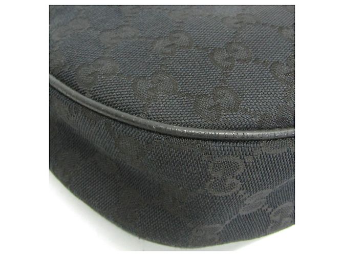 Borsa a Spalla in Tela GG e Pelle Gucci Nero - vista 6
