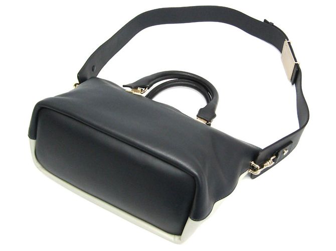 Borsa in pelle donna Chloé Baylee 3S0171 Nero Grigio Grigio antracite - vista 2
