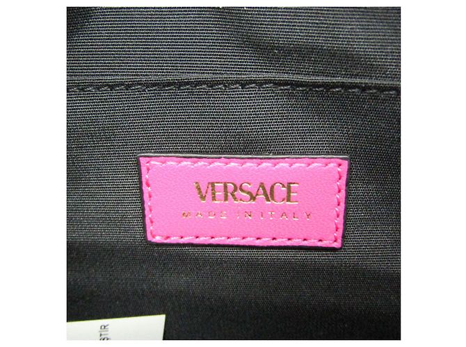 Bolsa de ombro matelassada Medusa da Versace Rosa - vista 8