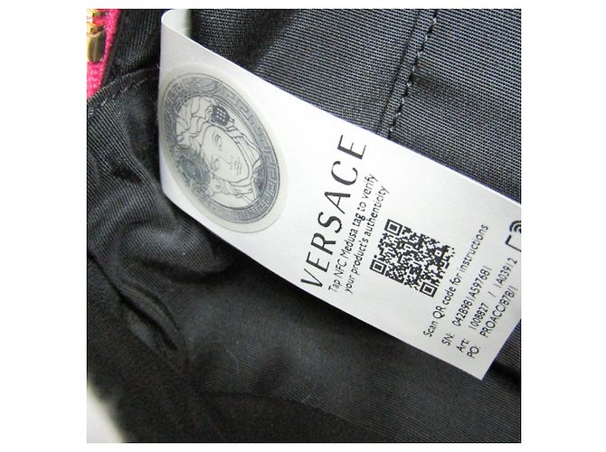 Bolsa de ombro matelassada Medusa da Versace Rosa - vista 9