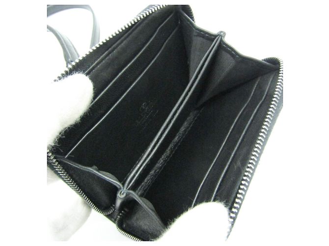 Monedero de cuero Lockstuds Valentino Garavani Negro - vista 3