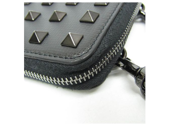 Monedero de cuero Lockstuds Valentino Garavani Negro - vista 7