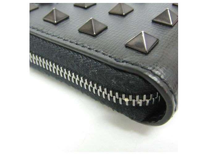 Monedero de cuero Lockstuds Valentino Garavani Negro - vista 8