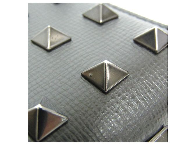 Monedero de cuero Lockstuds Valentino Garavani Negro - vista 9