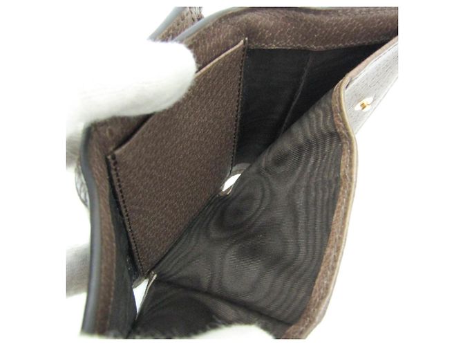 Billetera Tri-Fold Ophidia de Gucci Beige Marrón oscuro - vista 12