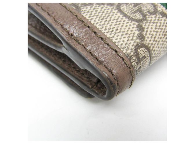 Billetera Tri-Fold Ophidia de Gucci Beige Marrón oscuro - vista 5