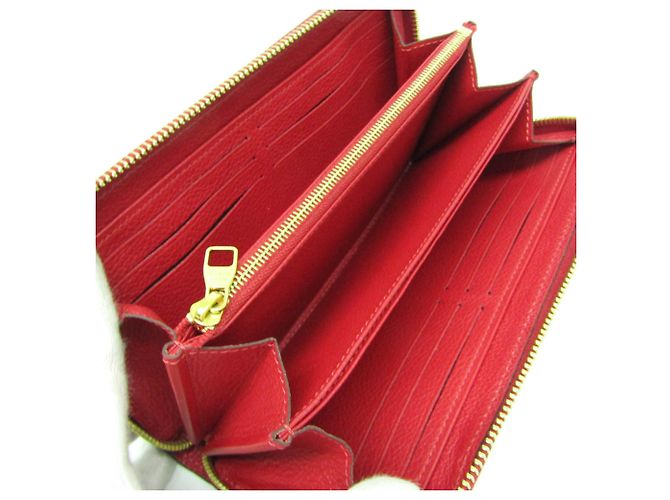 Cartera Zippy Monogram Empreinte Louis Vuitton M63691 Roja - vista 3