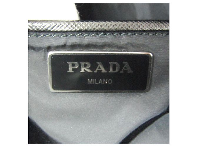 Borsa a Spalla e Tote Prada TESSUTO STAMPAT 1BG189 Nero Rosa Giallo - vista 10