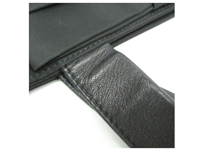 Borsa tote da donna Prada TESSUTO con nastro Nero - vista 10