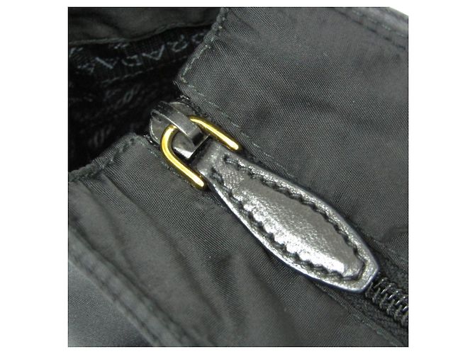 Borsa tote da donna Prada TESSUTO con nastro Nero - vista 12