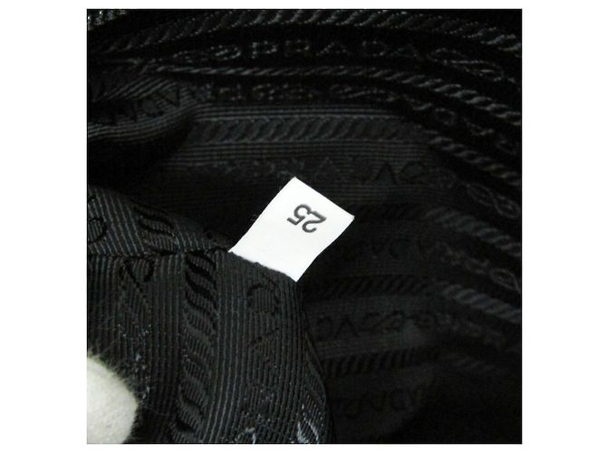 Borsa tote da donna Prada TESSUTO con nastro Nero - vista 15