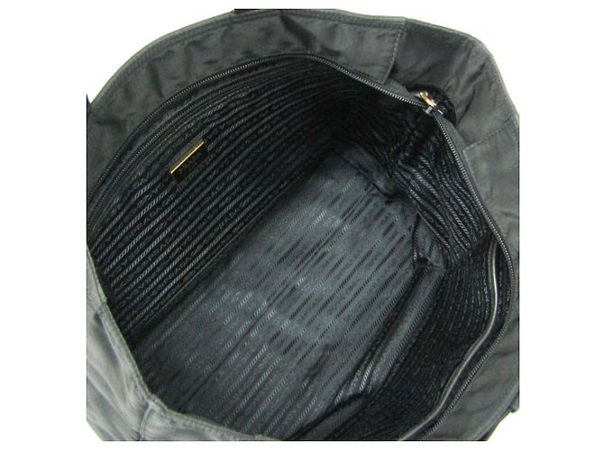 Borsa tote da donna Prada TESSUTO con nastro Nero - vista 3