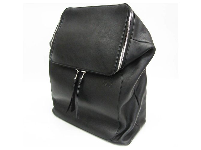 Loewe GOYA Leder-Rucksack Schwarz - Ansicht 9