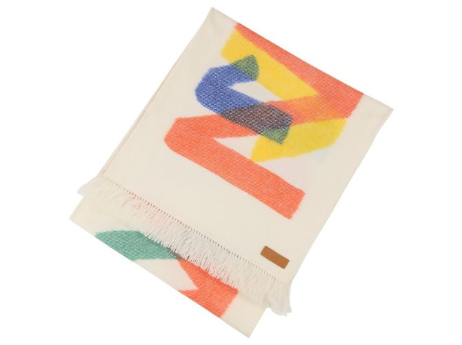 Scaldacollo in cashmere Ikat Zigzag di Hermès Multicolore Crudo - vista 5