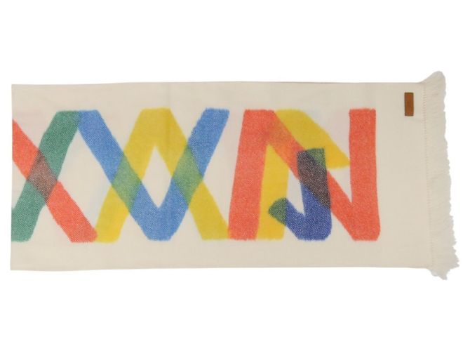 Scaldacollo in cashmere Ikat Zigzag di Hermès Multicolore Crudo - vista 6