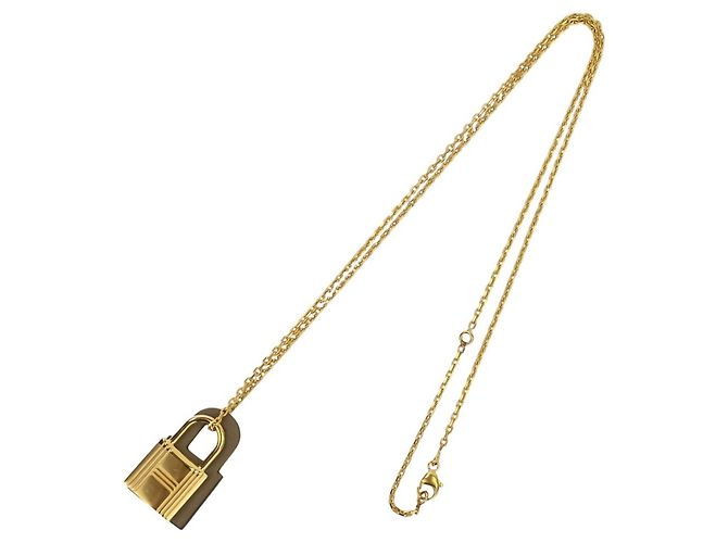 Collana Pendente O'Kelly di Hermès D'oro Taupe - vista 16