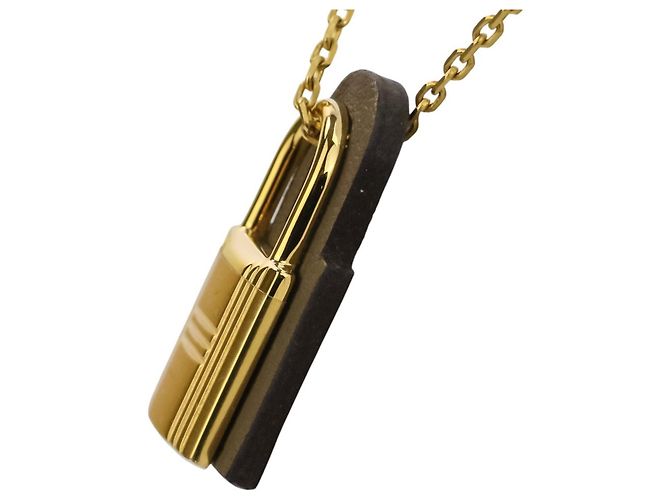 Collana Pendente O'Kelly di Hermès D'oro Taupe - vista 4
