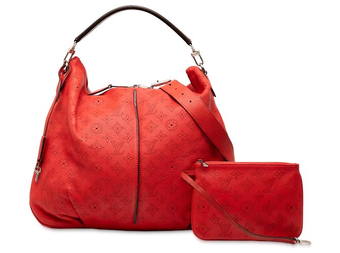 Louis Vuitton Monogram Mahina Selene MM Rosso - vista 8