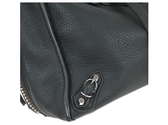Balenciaga Papier A4 Zip Around Classic Studs Leather Large Marrone - vista 6
