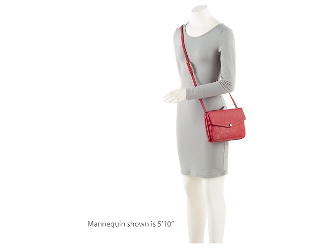 Borsa a Spalla Twinset Monogram Empreinte Louis Vuitton Rosso - vista 5
