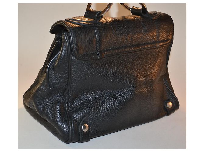 Borsa a mano Azzaro in pelle nera Nero - vista 4