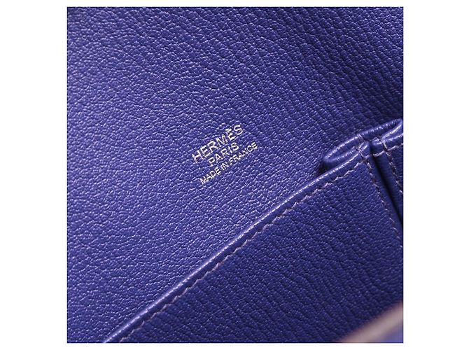 Hermès Jypsiere Tasche Clemence 28 Blau - Ansicht 5