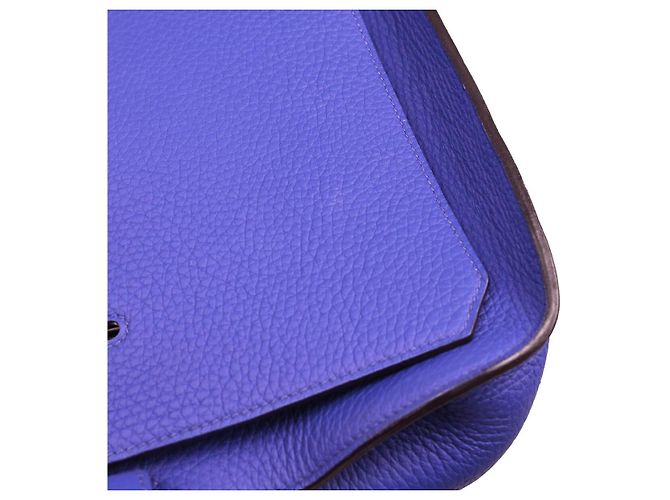 Hermès Jypsiere Tasche Clemence 28 Blau - Ansicht 7